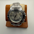 ZHOWE Silver Dial Chronograph Style Quartz Watch – Stainless Steel Bracele- £14.99