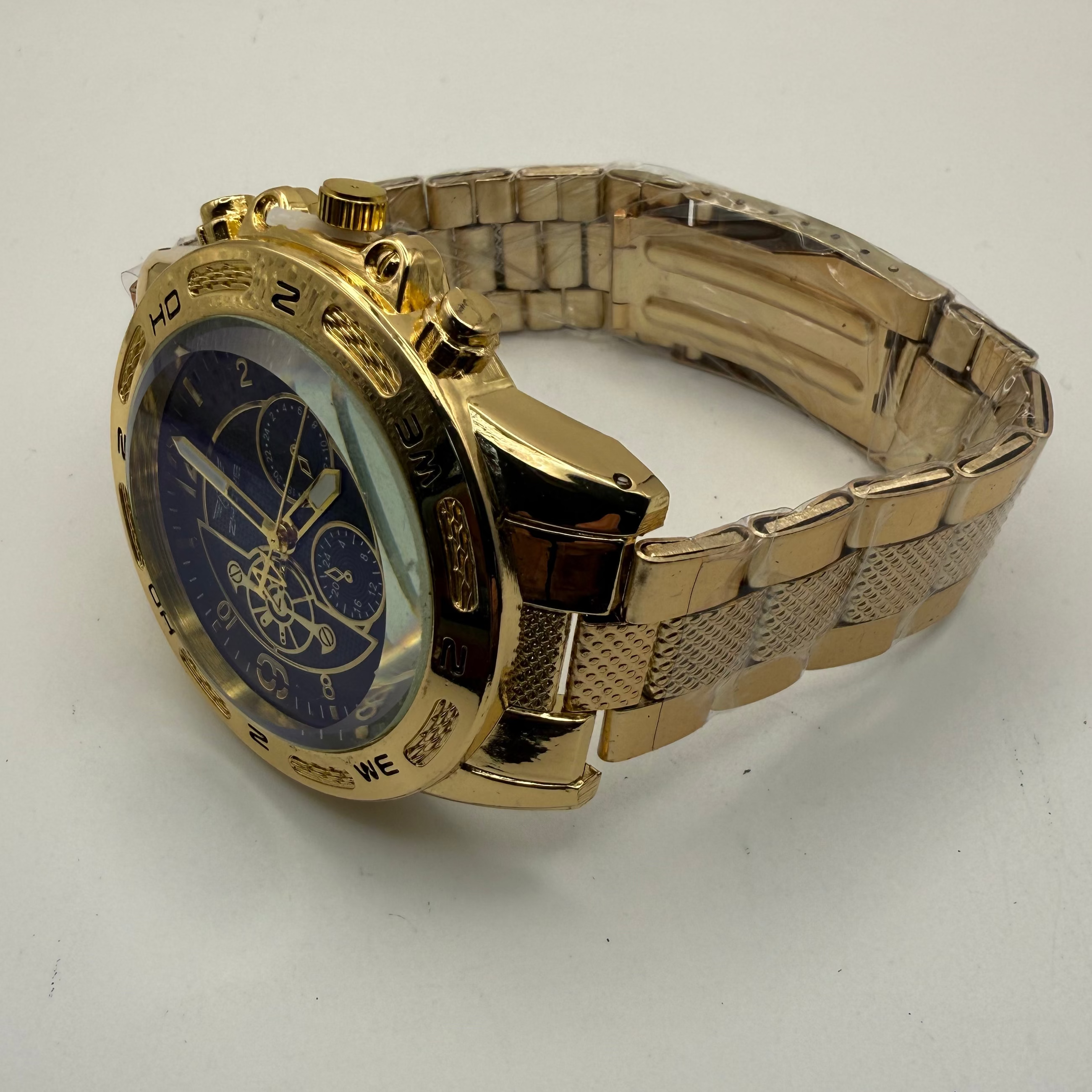 Zhowe Gold Tone Multi-Dial Quartz Watch – New with Presentation Box- £14.99