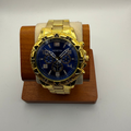 Geneva Gold Tone Bracelet Watch Blue Dial – New- £14.99