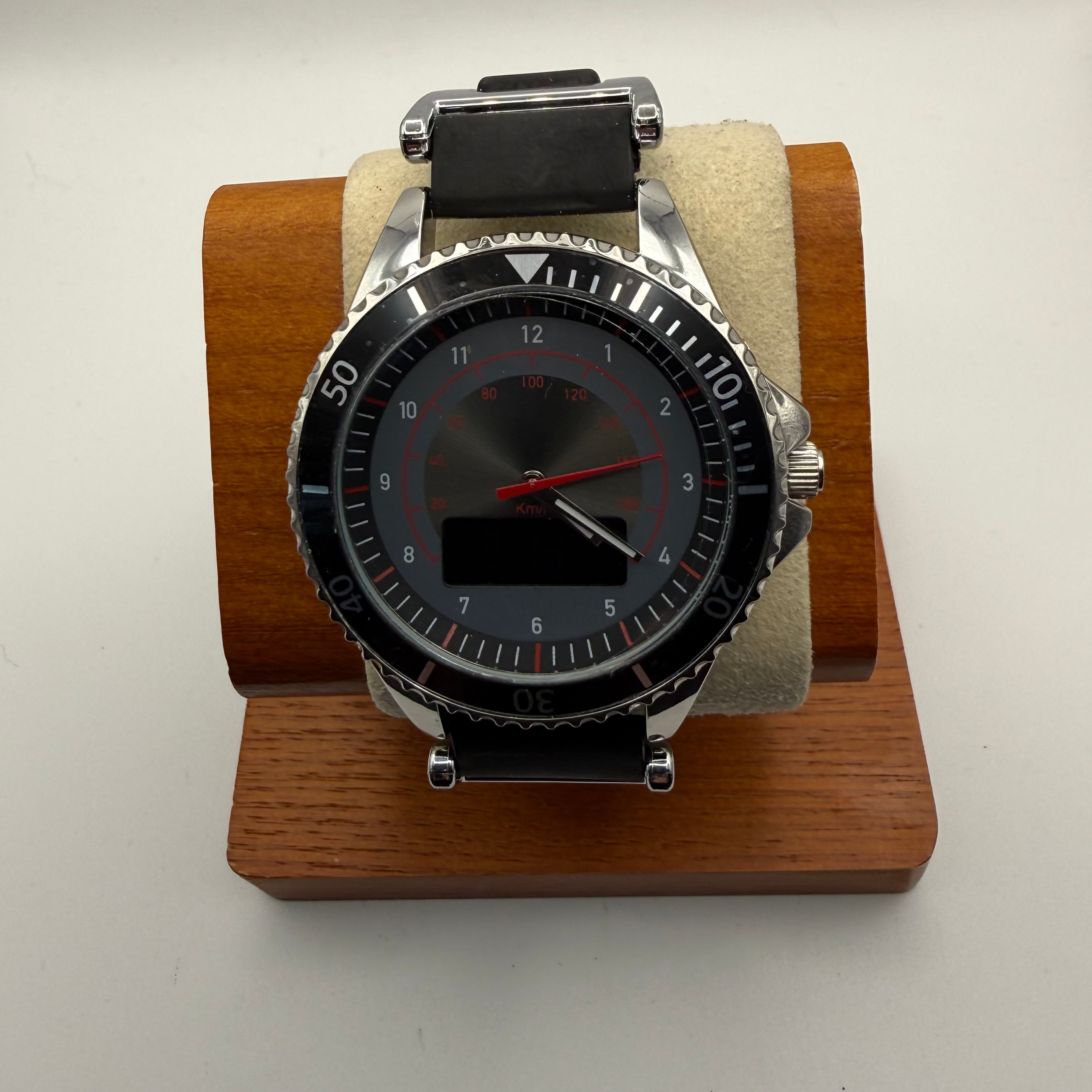 AVON Dual Display Speedometer Style Watch – Black Dial – Boxed- £24.95