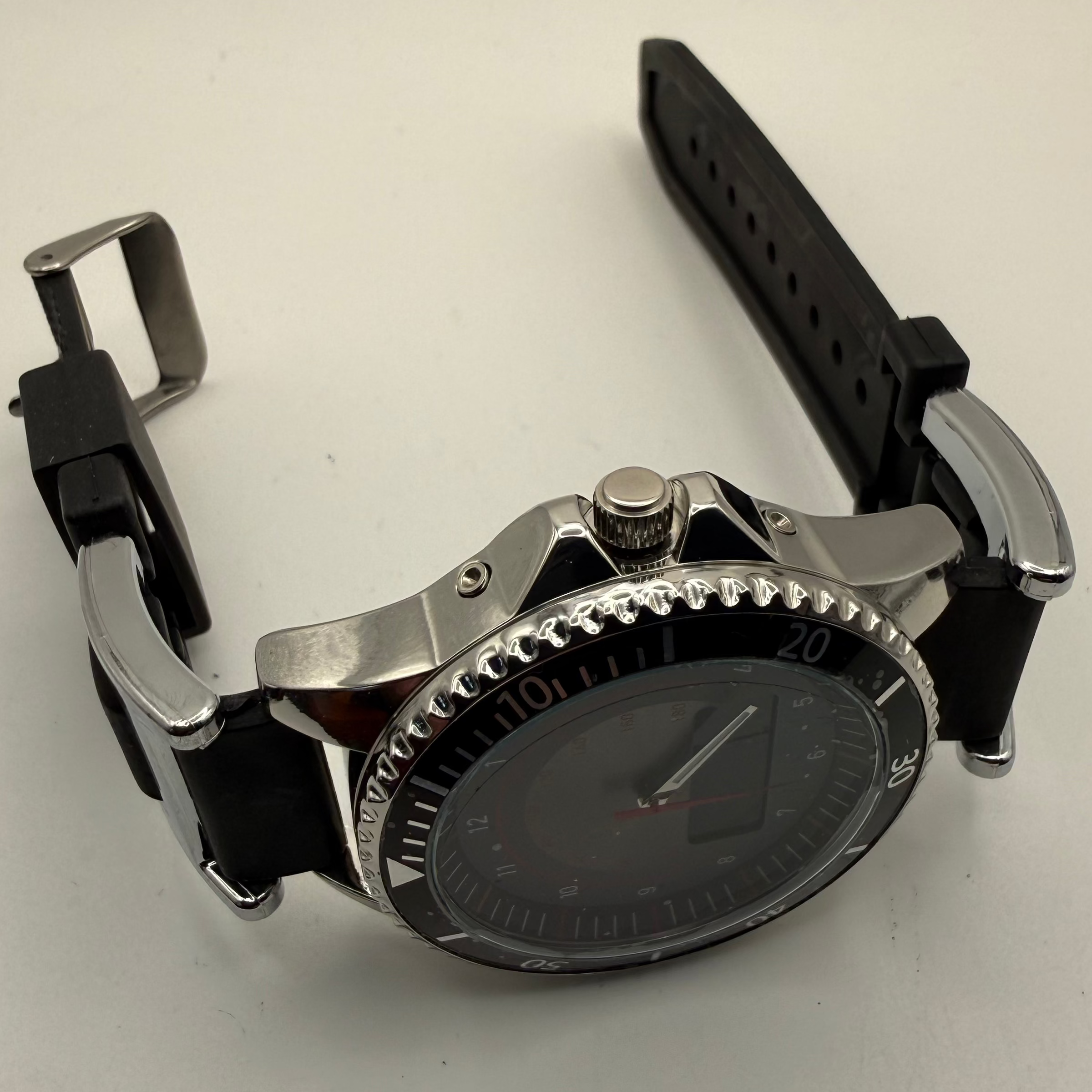 AVON Dual Display Speedometer Style Watch – Black Dial – Boxed- £24.95