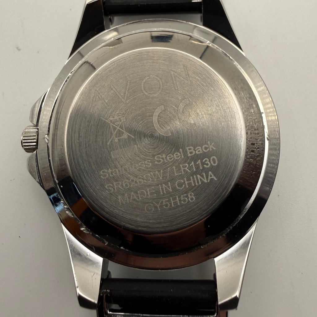 AVON Dual Display Speedometer Style Watch – Black Dial – Boxed- £24.95