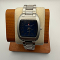 Swiss Timesetter Quartz Tonneau Watch – Blue Dial – Stainless Steel Bracelet – Boxed- £29.99