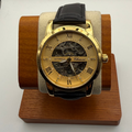 Chenxi Automatic Skeleton Dress Watch Gold Tone Black Strap New In Box- £39.95