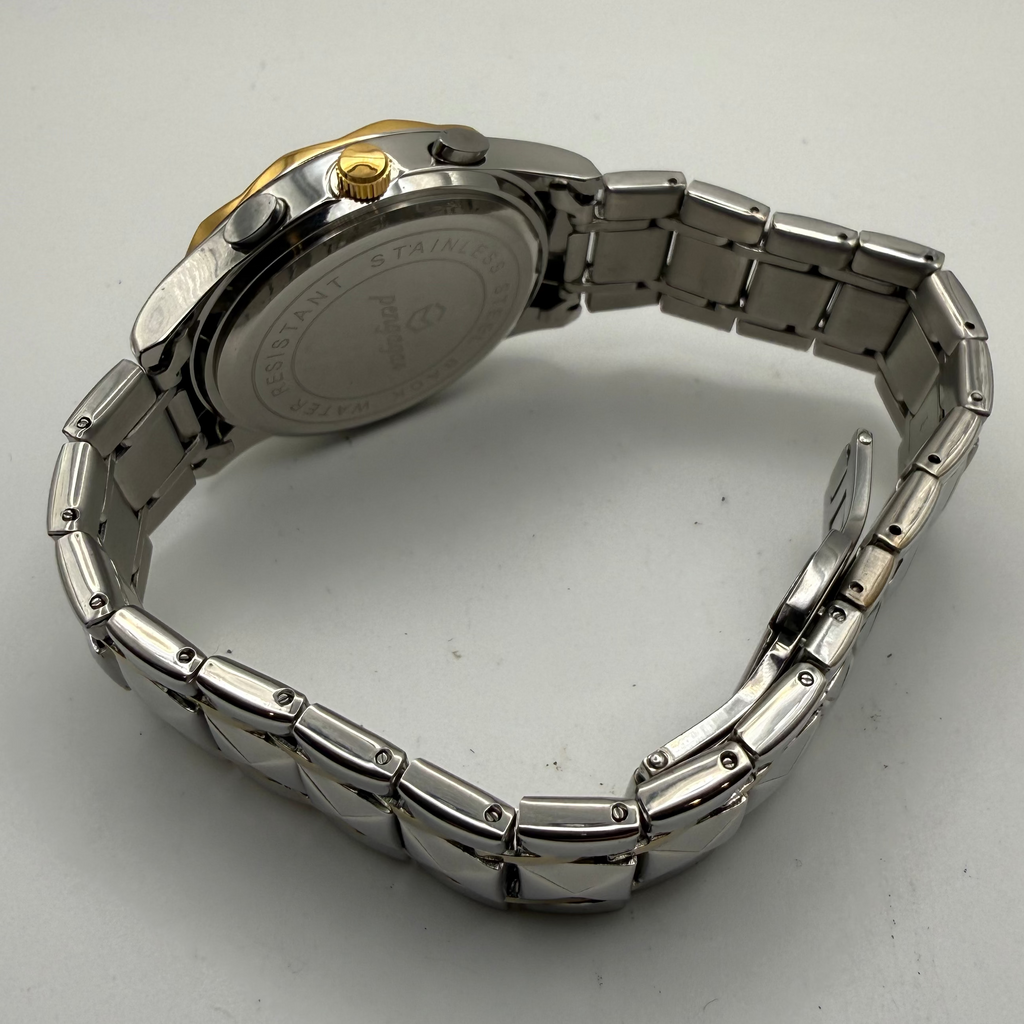 Pagzoma Green Dial Multi-Function Quartz Watch – Two Tone Bracelet – New in Bo- £29.95