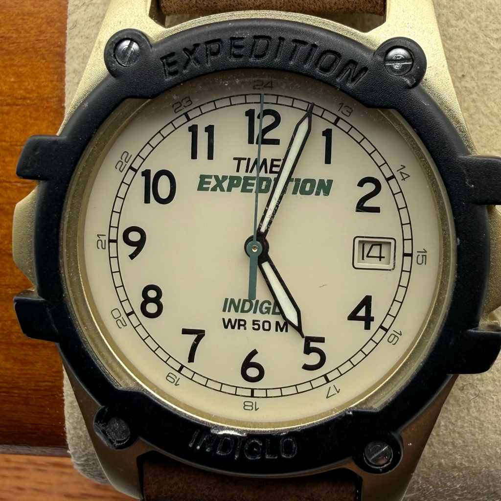 Timex Expedition Indiglo Field Watch – Date – WR50M – Canvas Strap- £29.99