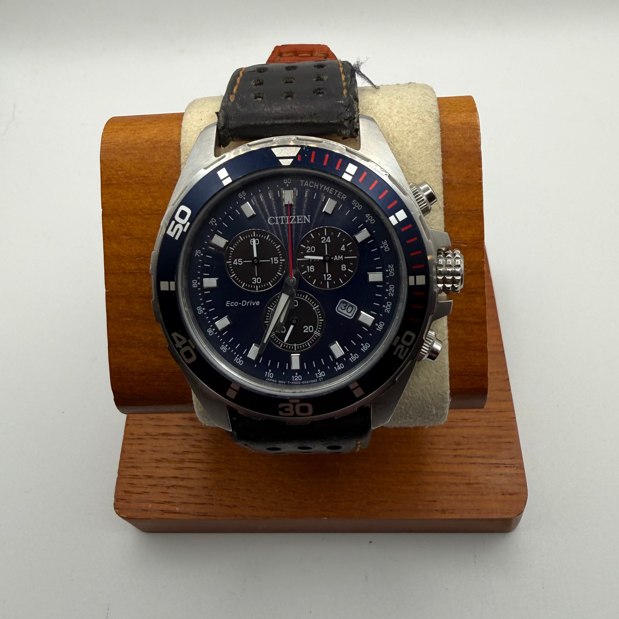 Citizen Eco-Drive Chronograph Blue Dial Men’s Watch H500- £139.99