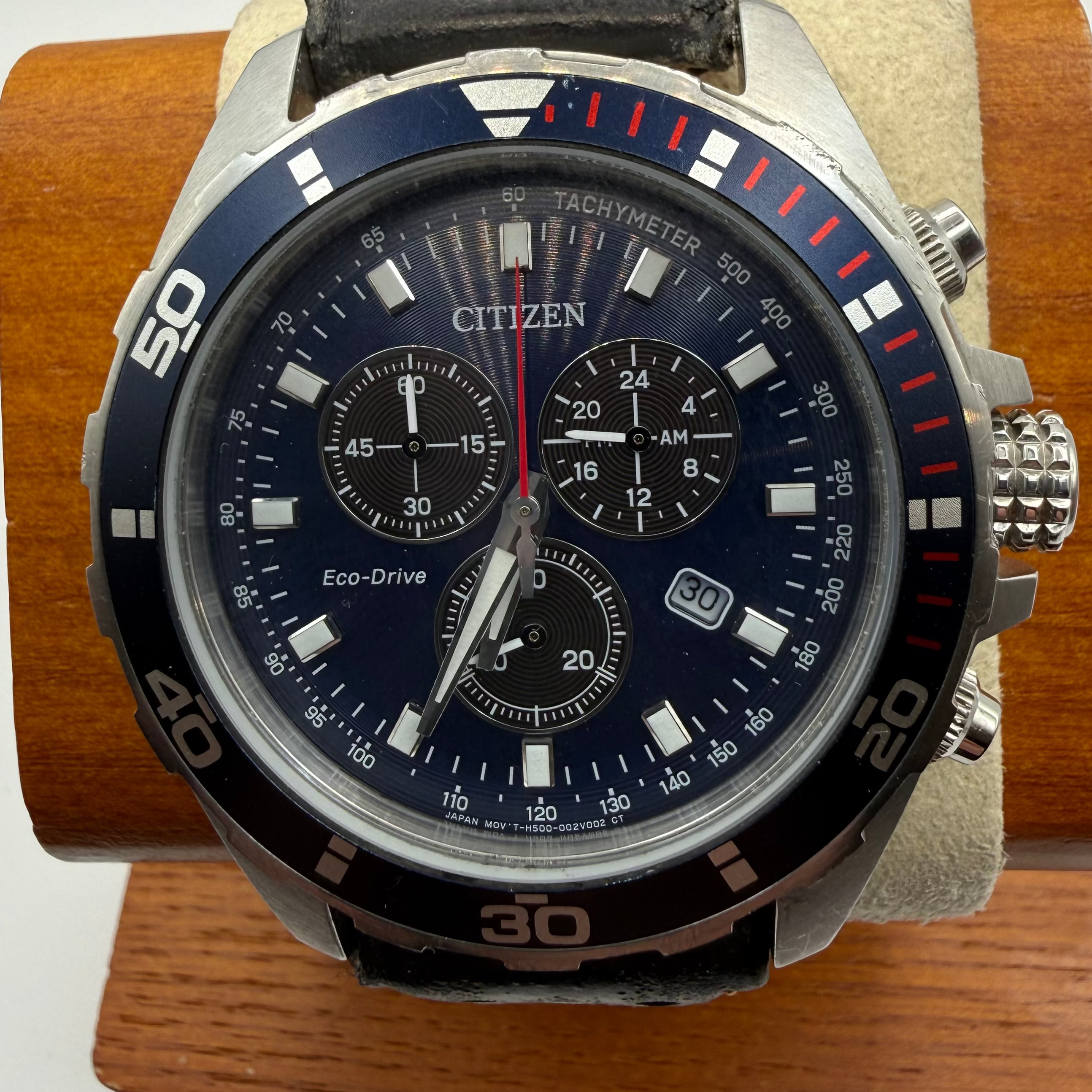 Citizen Eco-Drive Chronograph Blue Dial Men’s Watch H500- £139.99