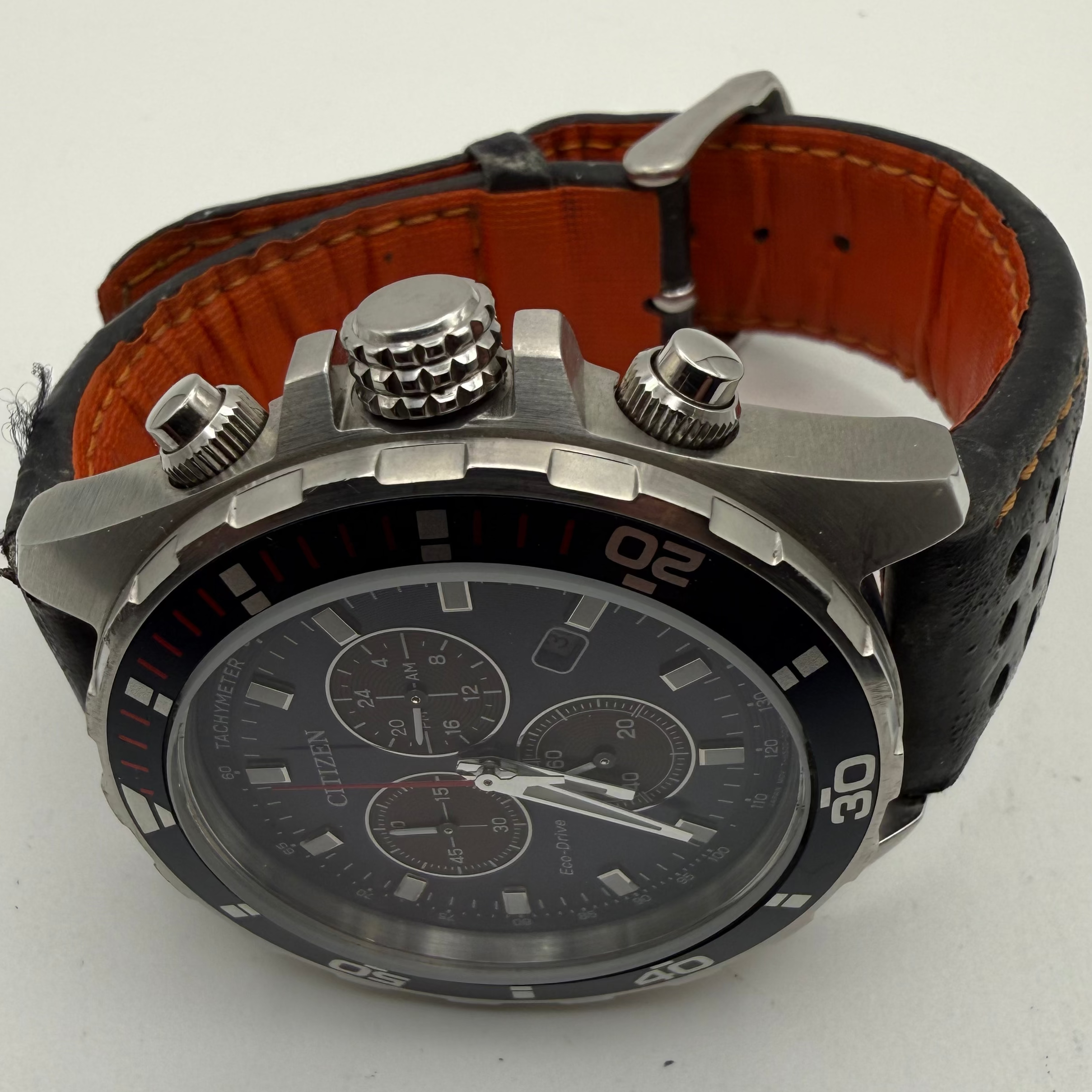 Citizen Eco-Drive Chronograph Blue Dial Men’s Watch H500- £139.99