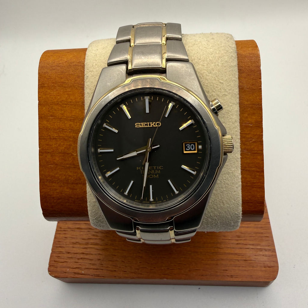 Seiko Kinetic Titanium Watch – April 2000 – Serviced, New Capacitor- £79.99