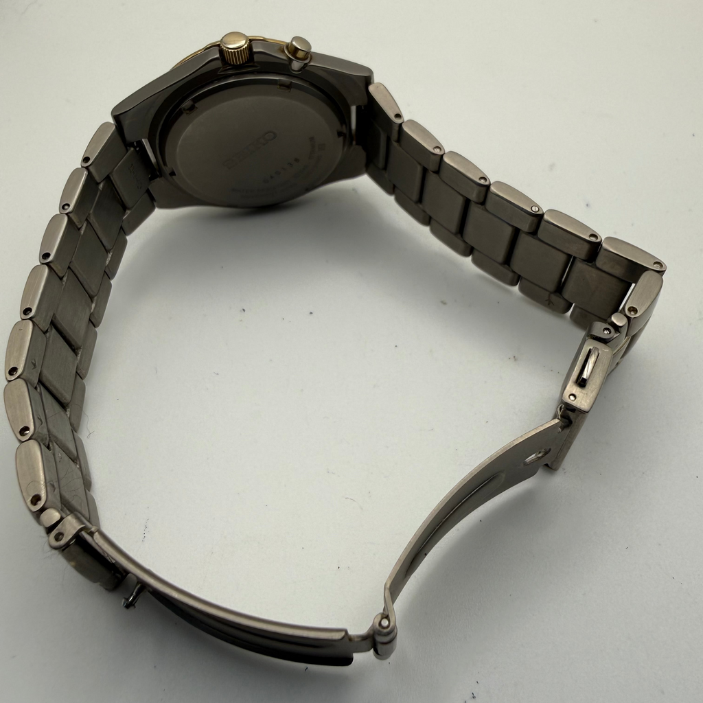 Seiko Kinetic Titanium Watch – April 2000 – Serviced, New Capacitor- £79.99