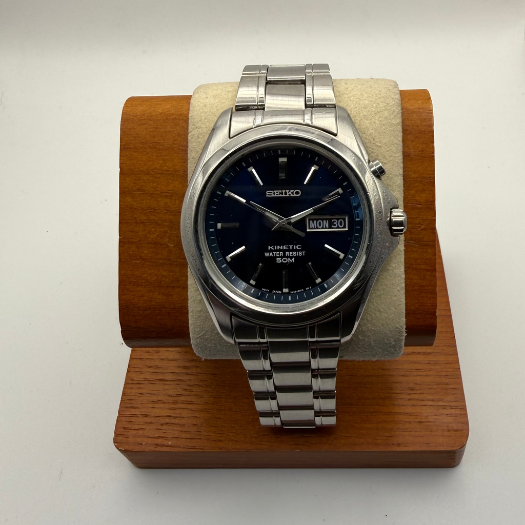 Seiko Kinetic Titanium SQ100 Blue Dial Day-Date – Fully Serviced Nov 2005- £109.99