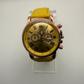 Geneva Platinum Gold Dial Rose Gold Tone Watch – New in Box – Yellow Stra- £10.00