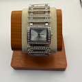 Sargent Fashion ladies watch with a striking silver-tone rectangular case- £7.00