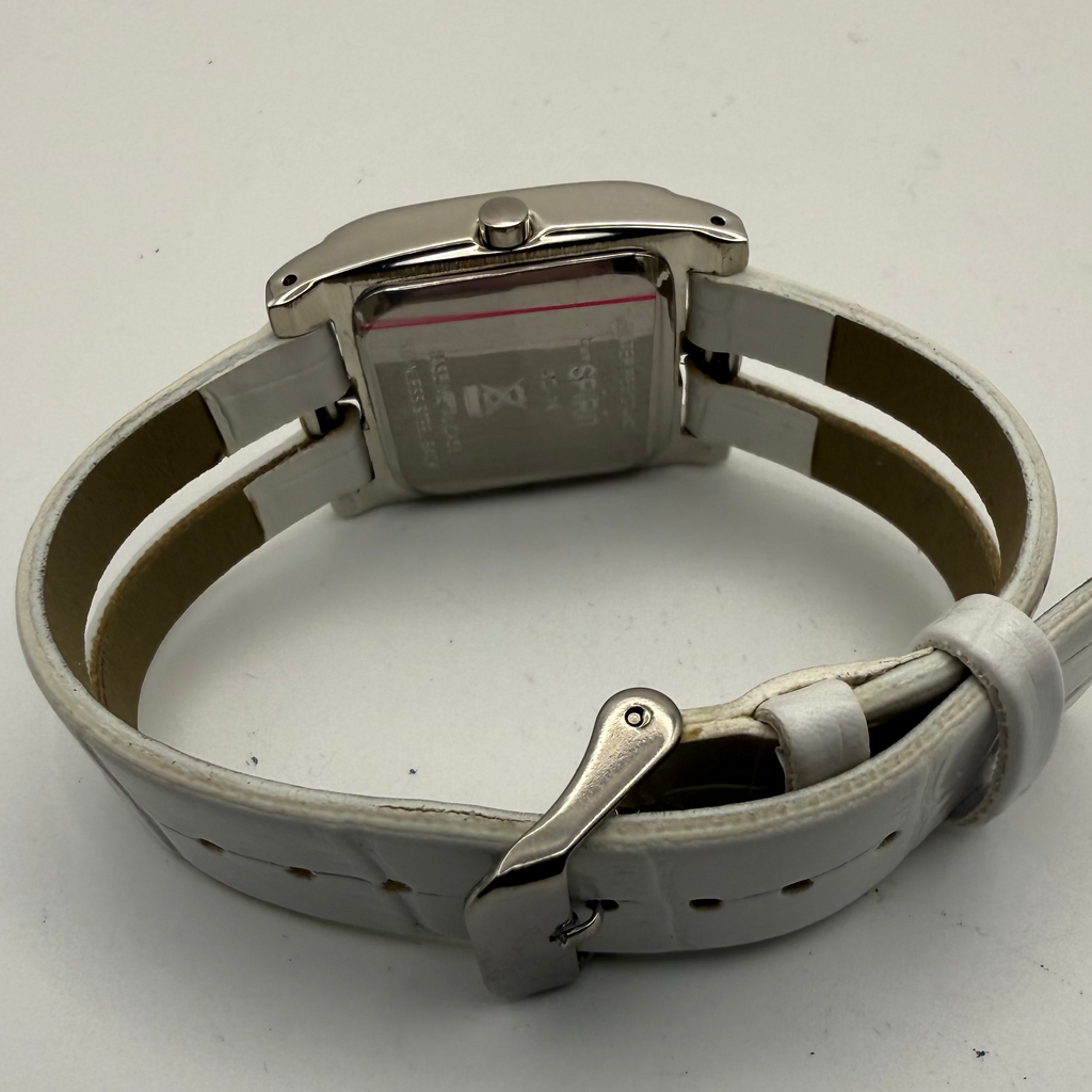 Sargent Ladies Fashion Watch – White Strap – New Battery- £7.00