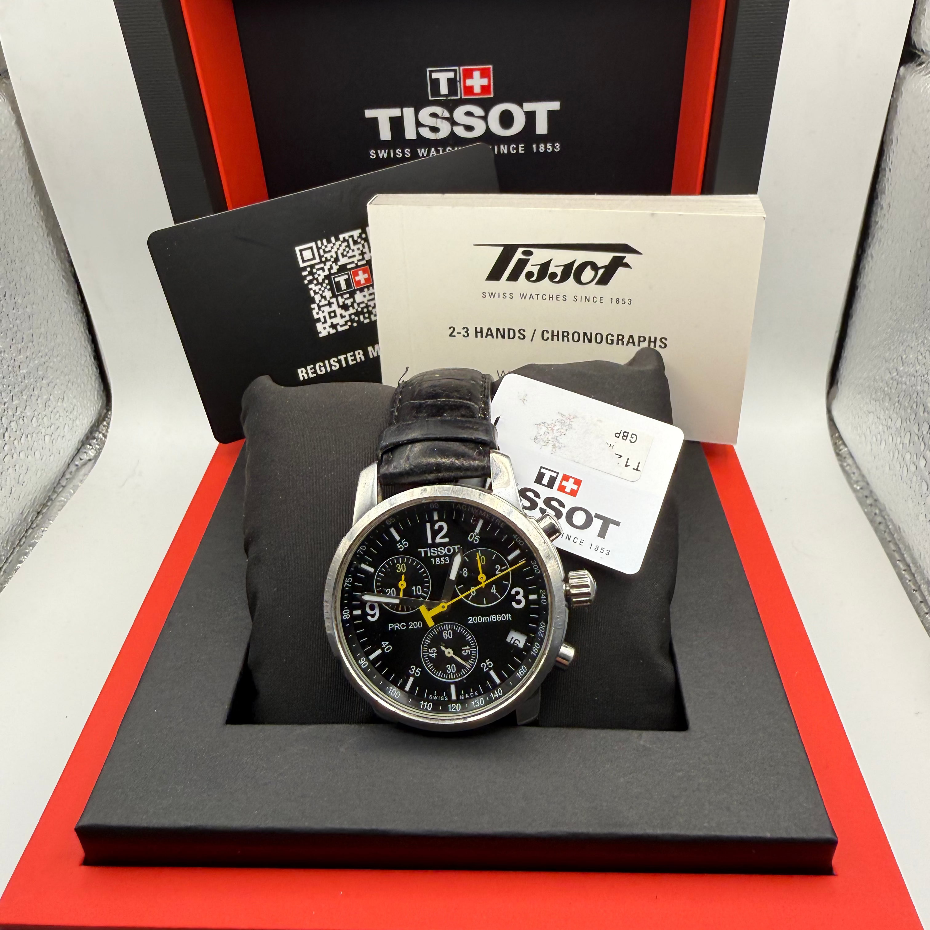 Tissot PRC 200 Chronograph – Full Set – Black Dial- £199.99