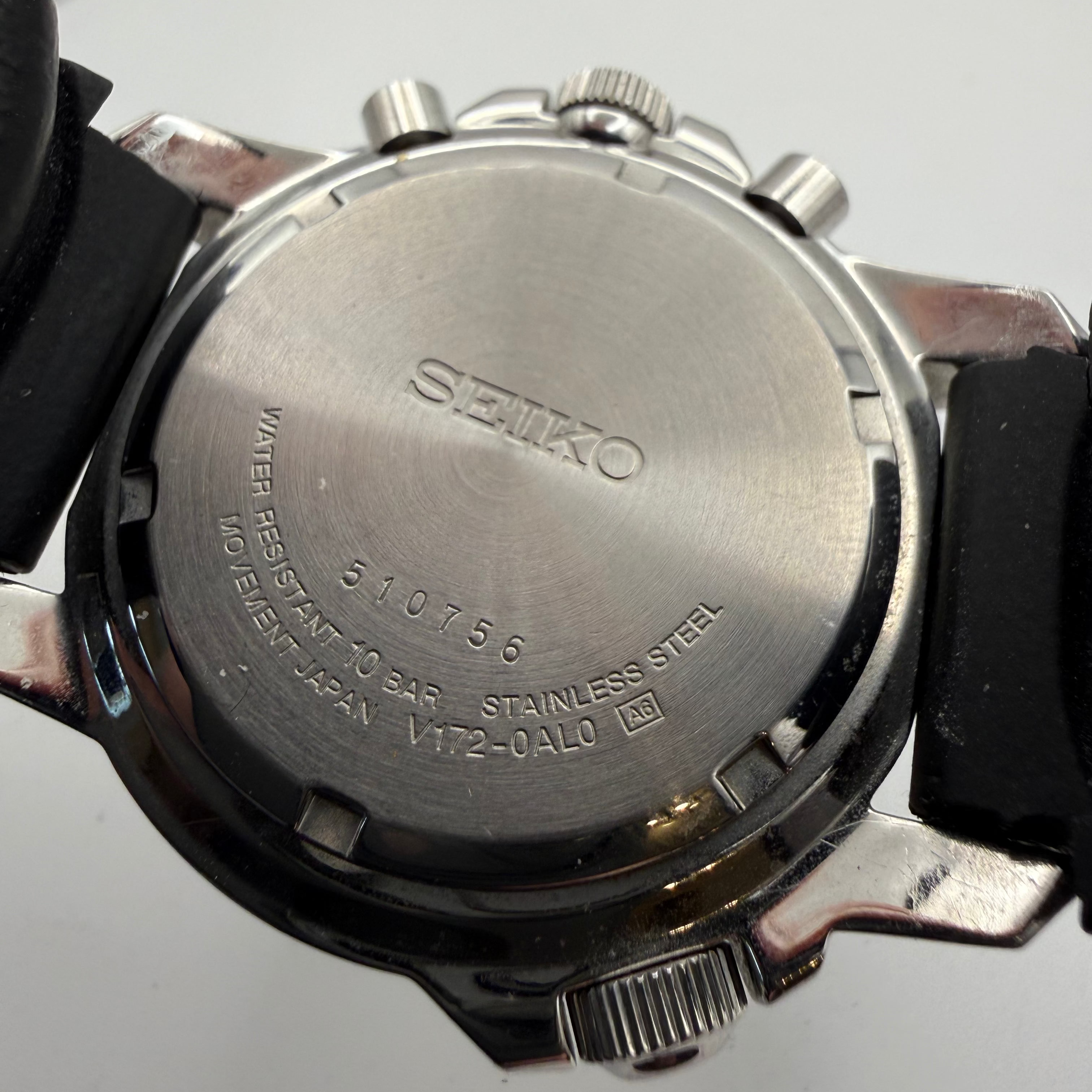 Seiko Solar Chronograph Alarm Compass V172 – Black Dial – Boxed- £229.99
