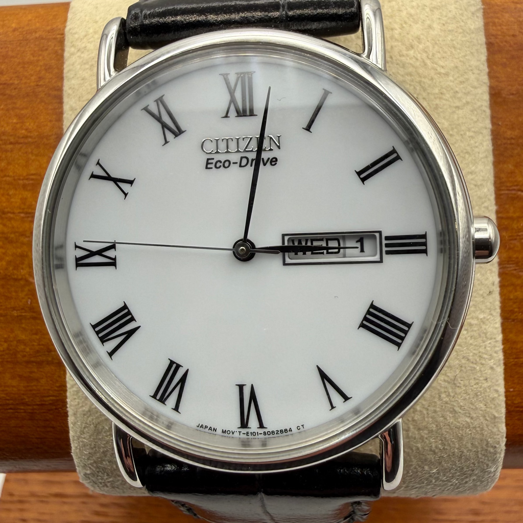 Citizen Eco-Drive E101-S082864 Gents Day-Date Dress Watch White Roman Dial- £99.99