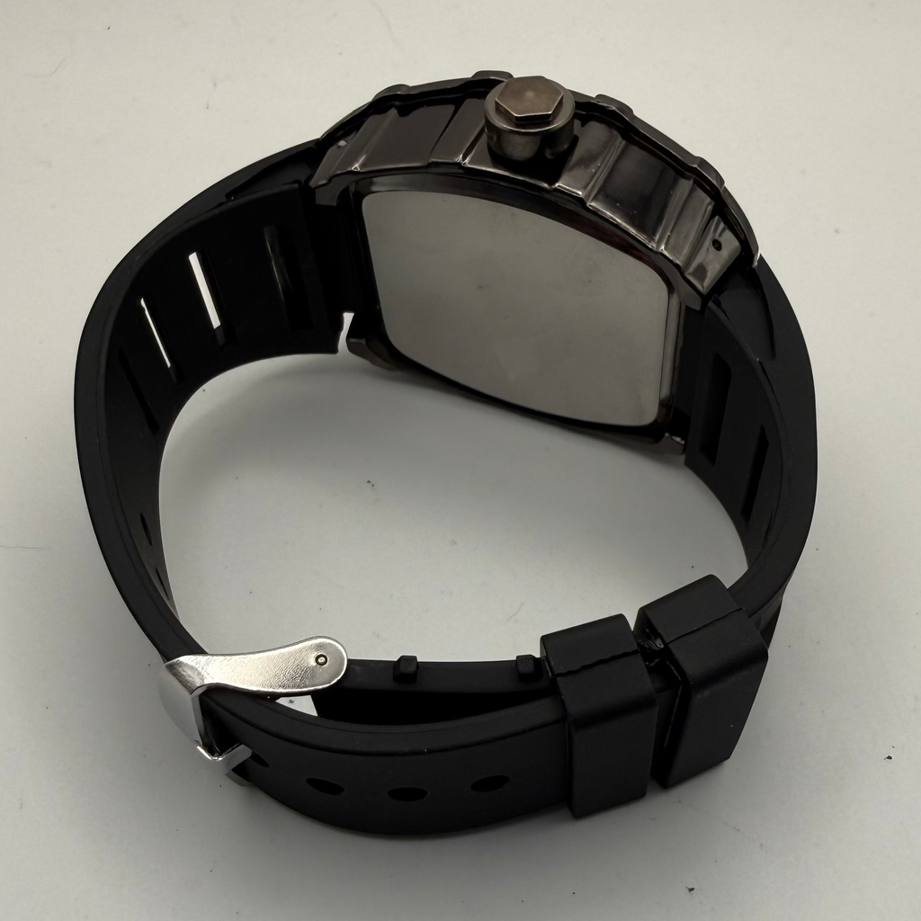 Black Skeleton Style Tonneau Watch – New In Box- £24.99