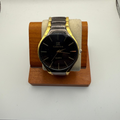 IK Collection Oversize Gents Fashion Watch 45.5mm Black Dial Two-Tone Bracelet- £24.99