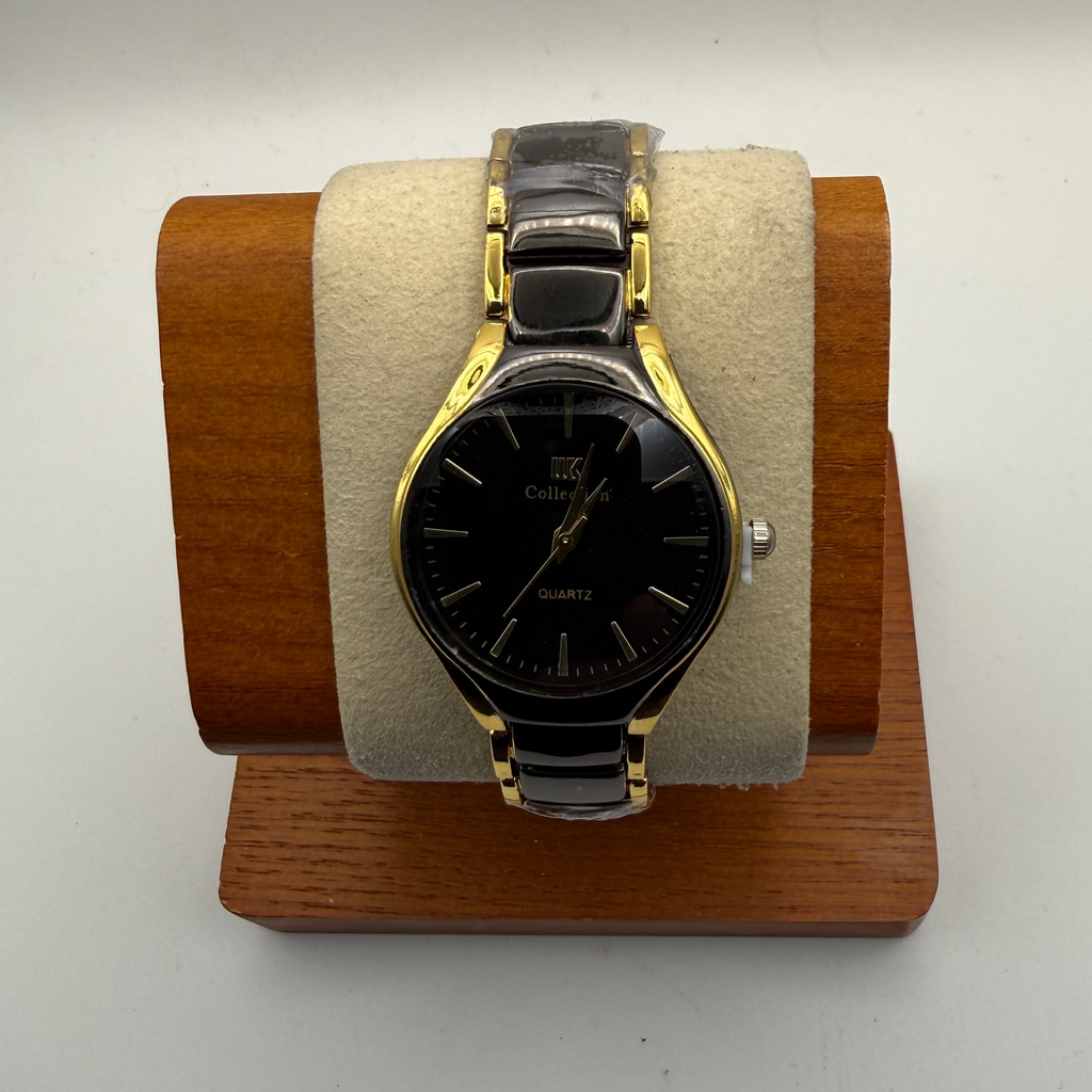 IK Collection Ladies Black & Gold Bracelet Watch – New in Box- £19.99