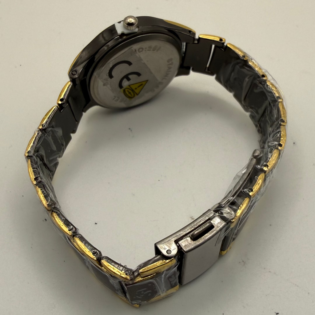 IK Collection Ladies Black & Gold Bracelet Watch – New in Box- £19.99