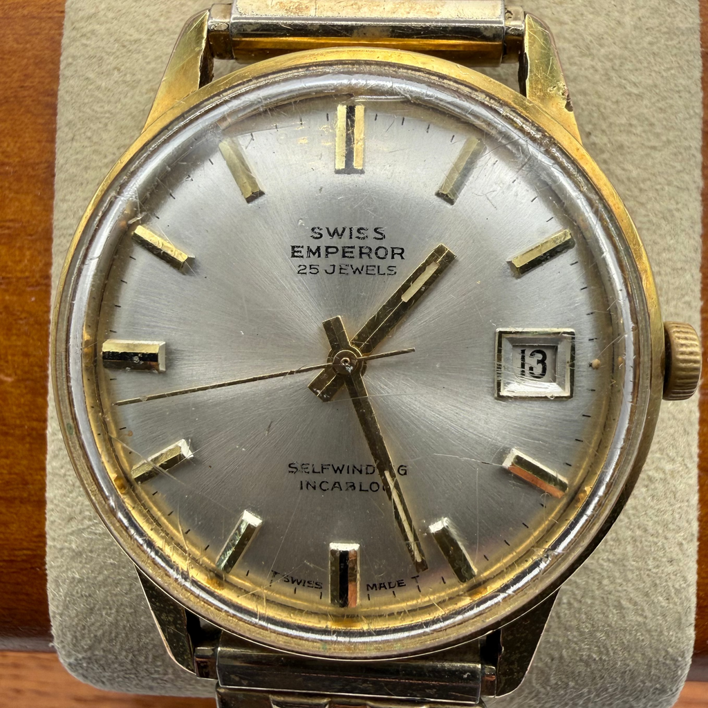 Swiss Emperor 25 Jewel Automatic Vintage Watch – Circa 1970s- £109.99