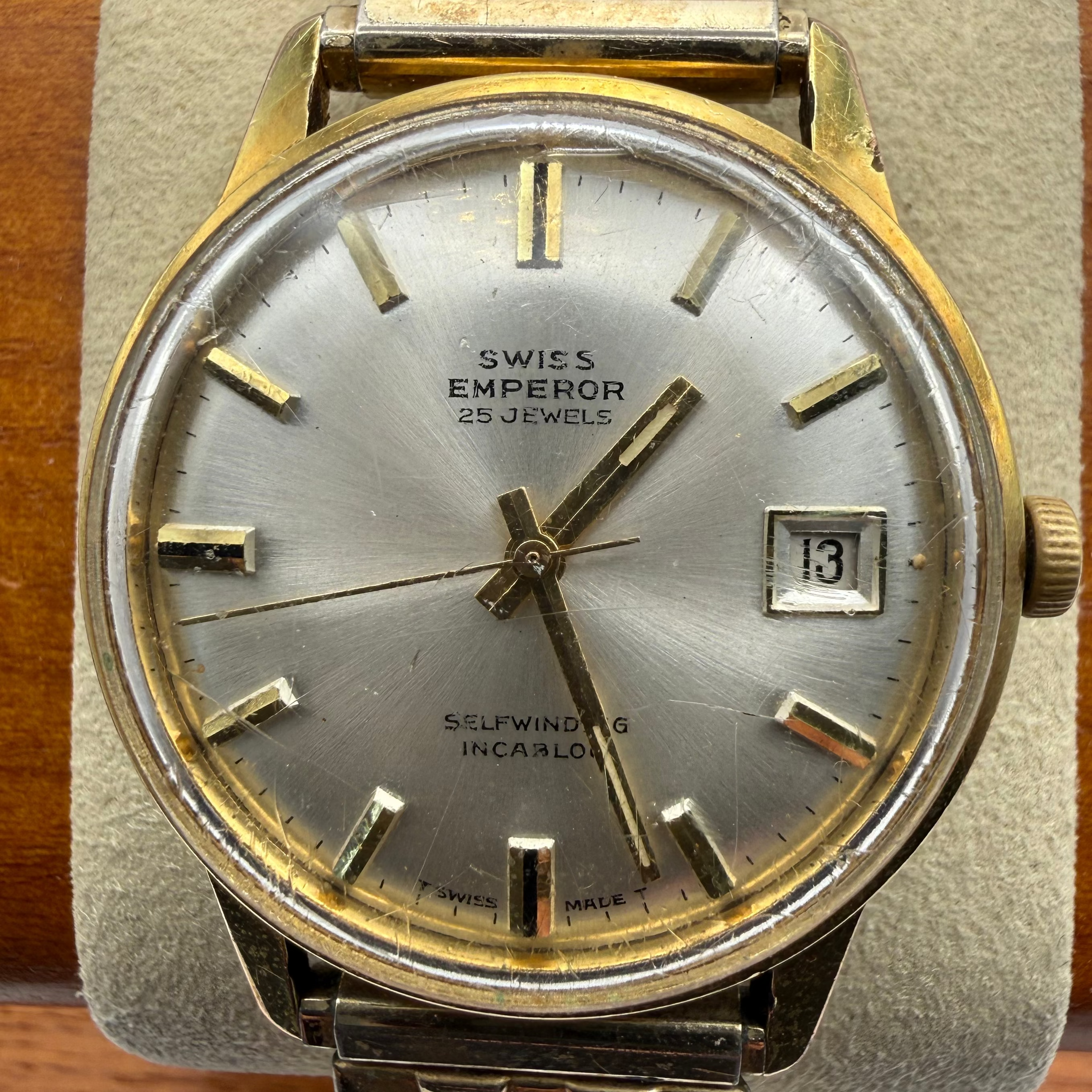 Swiss Emperor 25 Jewel Automatic Vintage Watch – Circa 1970s- £109.99