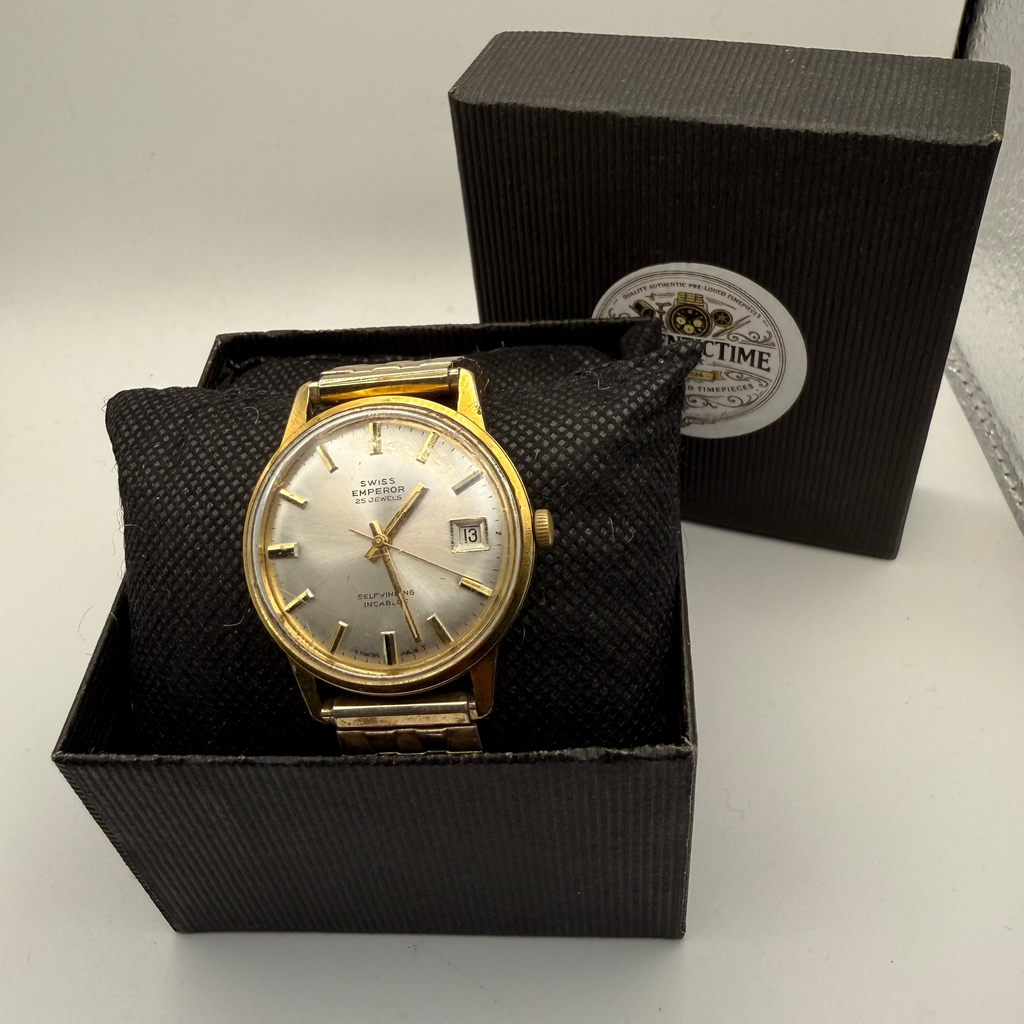 Swiss Emperor 25 Jewel Automatic Vintage Watch – Circa 1970s- £109.99