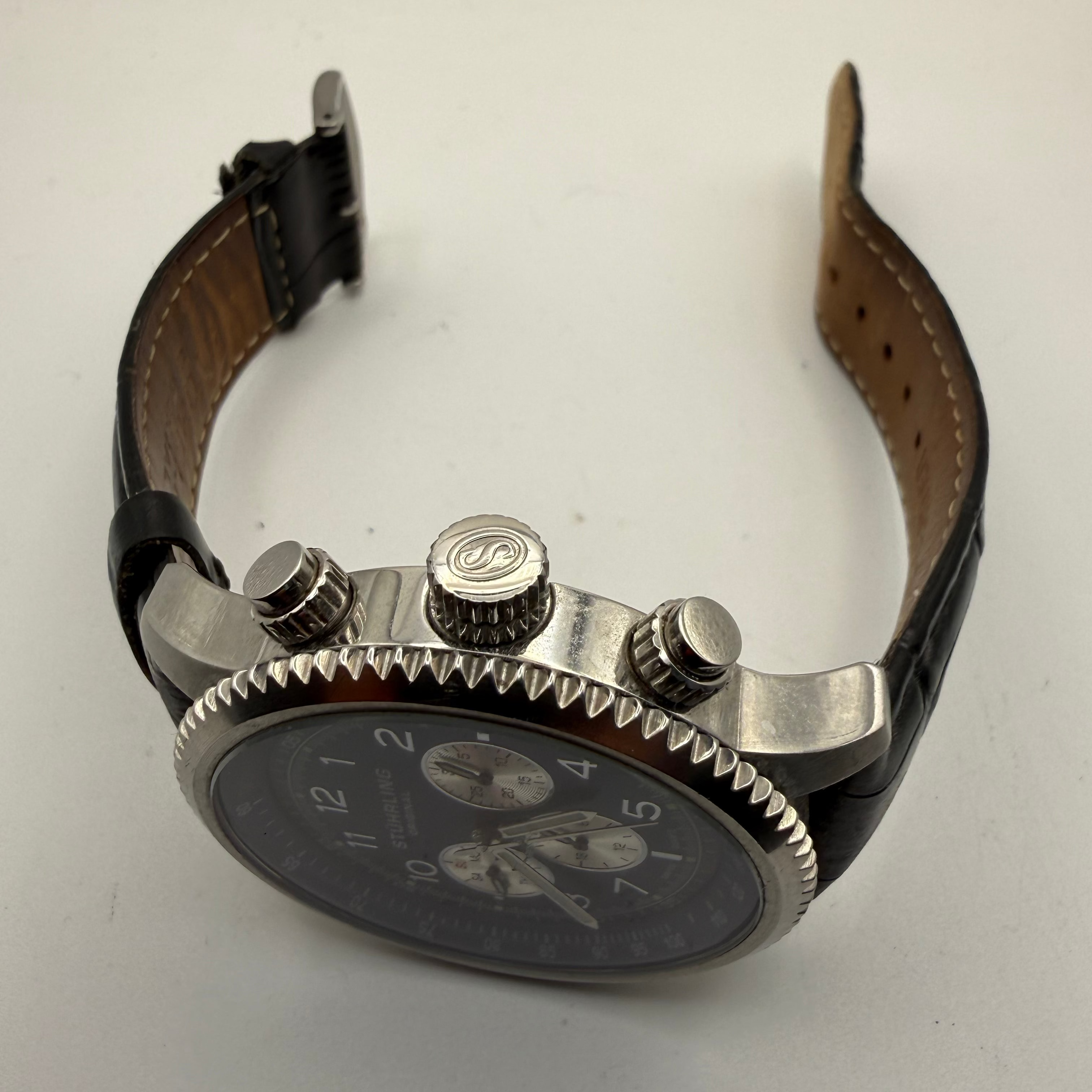 Stührling Original Chronograph Quartz – Blue Dial – Full Set- £79.99