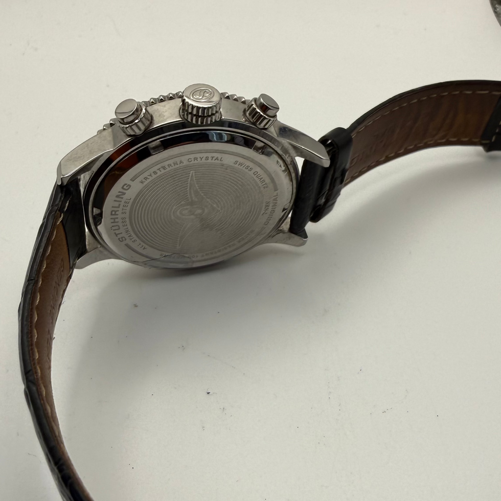 Stührling Original Chronograph Quartz – Blue Dial – Full Set- £79.99