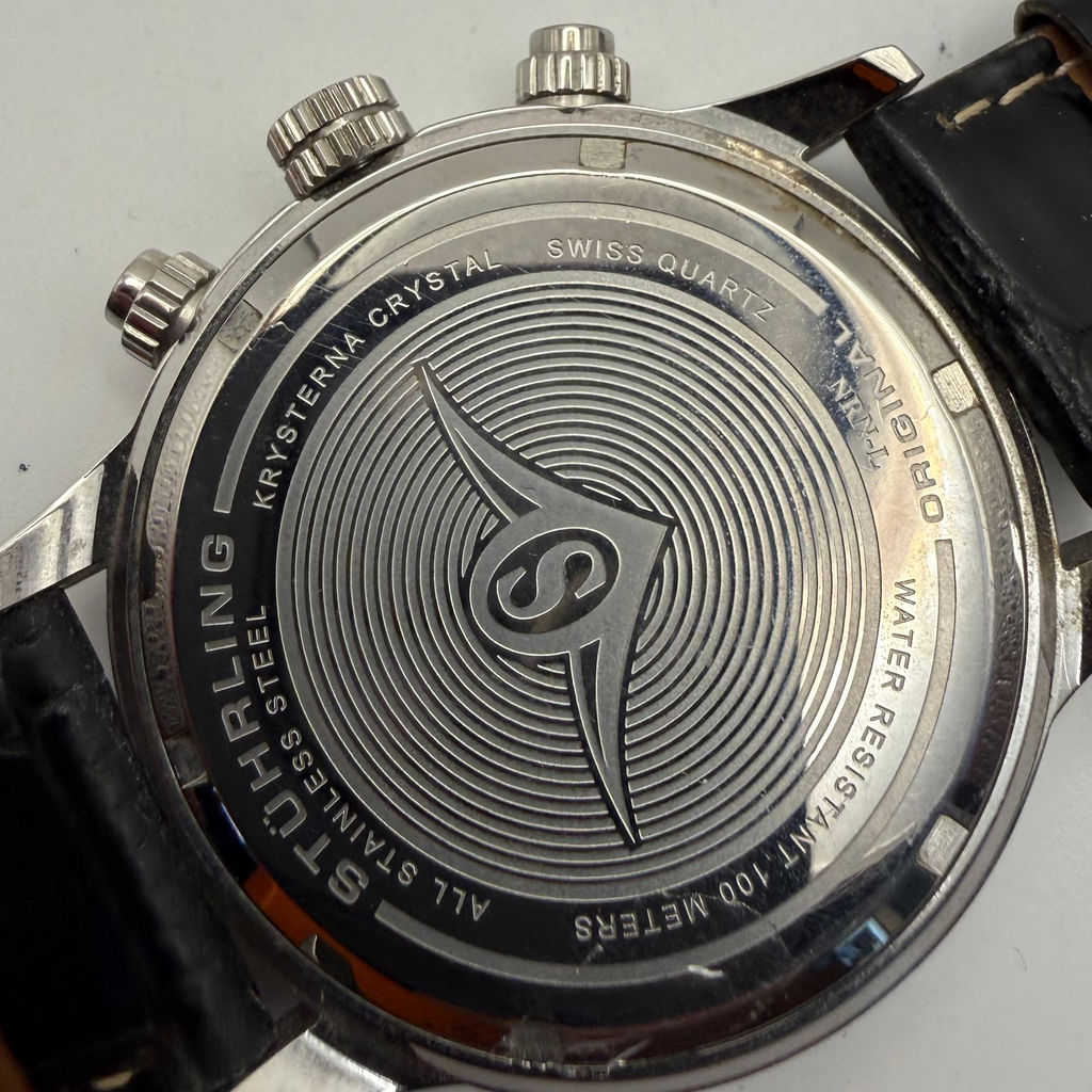 Stührling Original Chronograph Quartz – Blue Dial – Full Set- £79.99