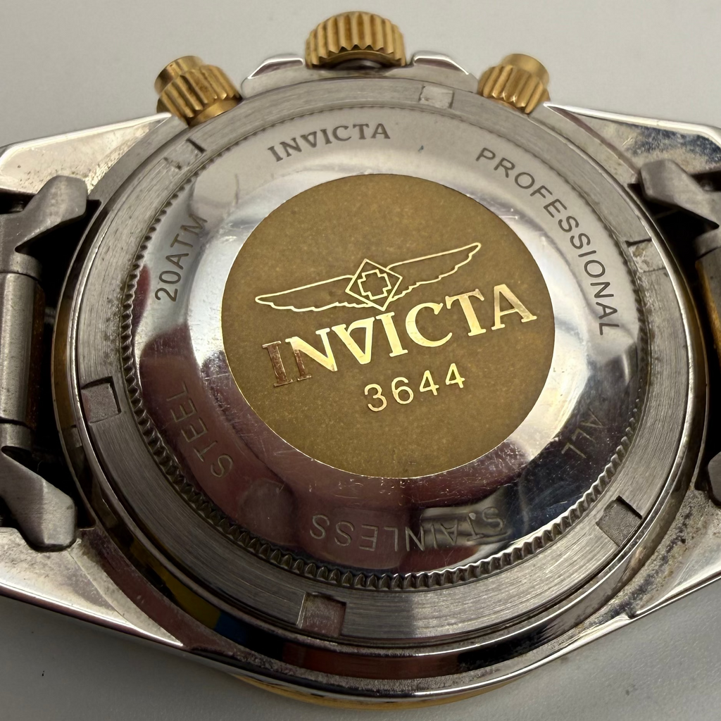 Invicta Speedway Professional 200M Chronograph 3644 Blue Dial Two Tone Full Set- £109.99