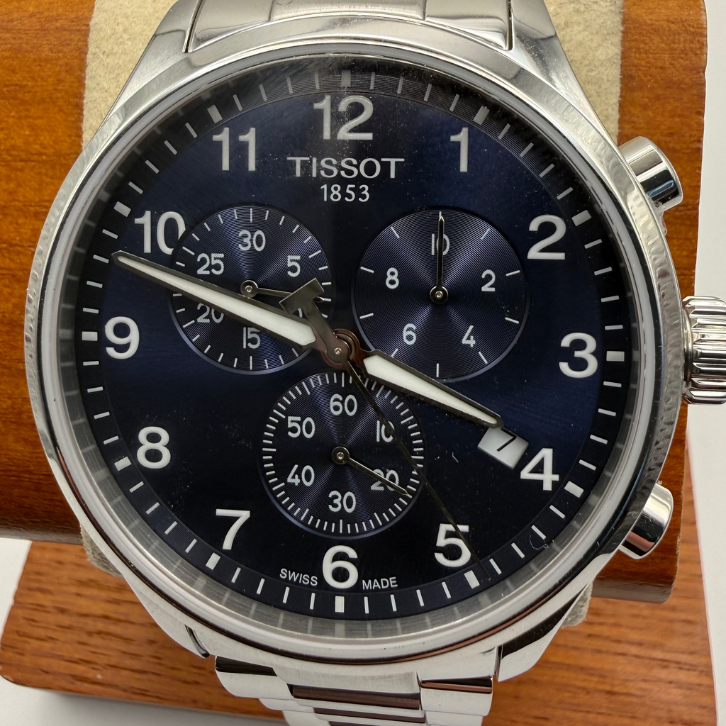 Tissot Chrono XL Quartz (Ref: T116.617.xx) — 45mm, blue dial- £209.99