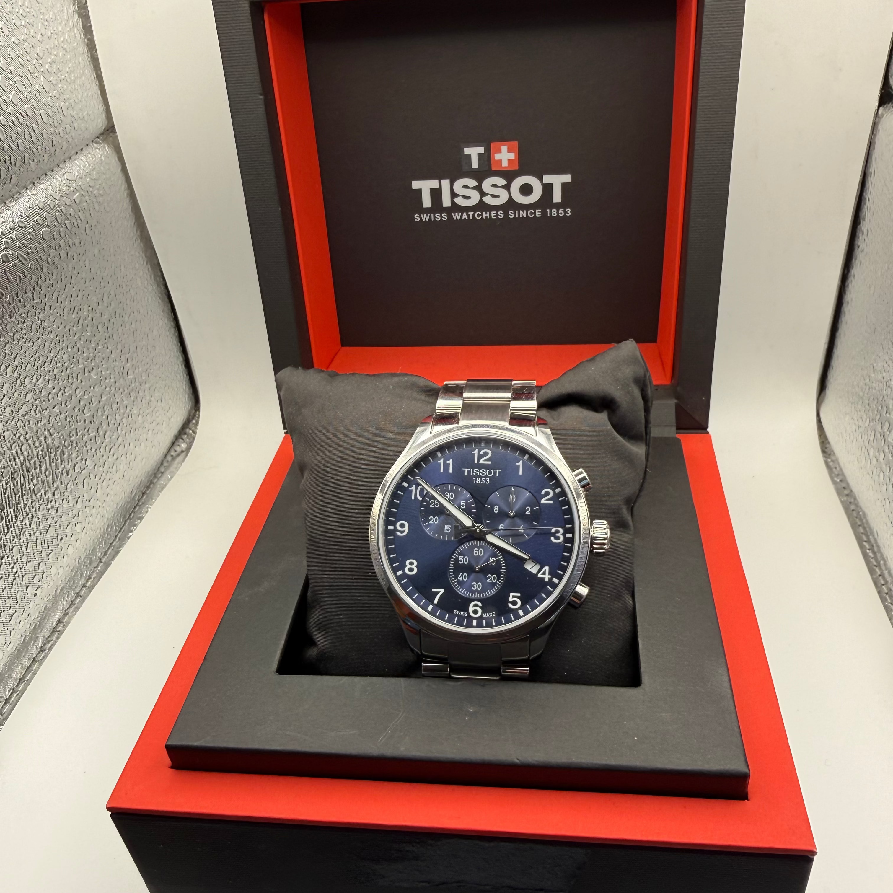 Tissot Chrono XL Quartz (Ref: T116.617.xx) — 45mm, blue dial- £209.99