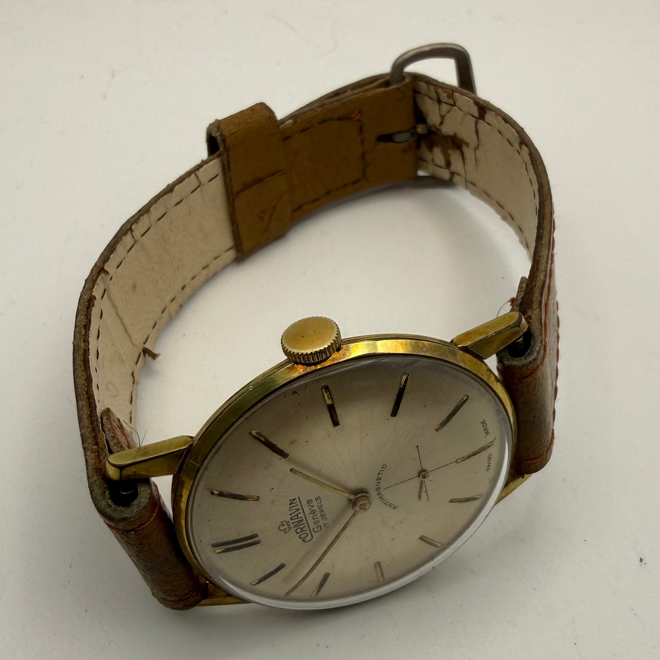Cornavin Genève 17 Jewel Vintage Swiss Dress Watch – Sub Seconds – Circa 1960s- £99.99