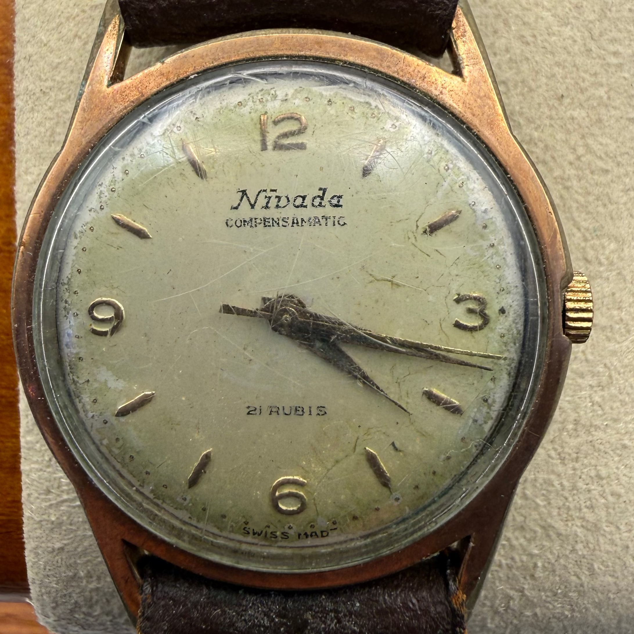 Nivada Compensamatic 21 Rubis Swiss made dress watch- £99.99