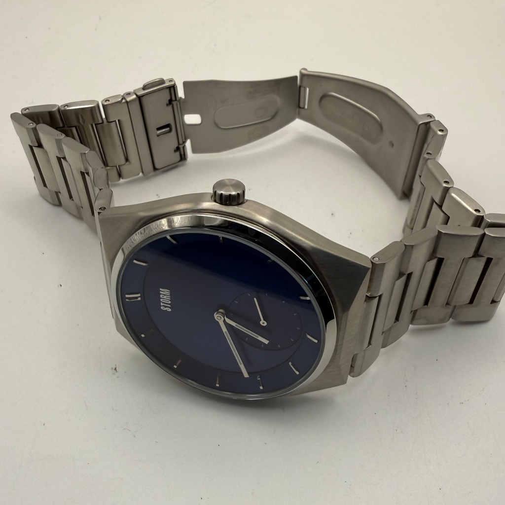 STORM London Blue Dial Stainless Steel Watch – Full Set- £64.99