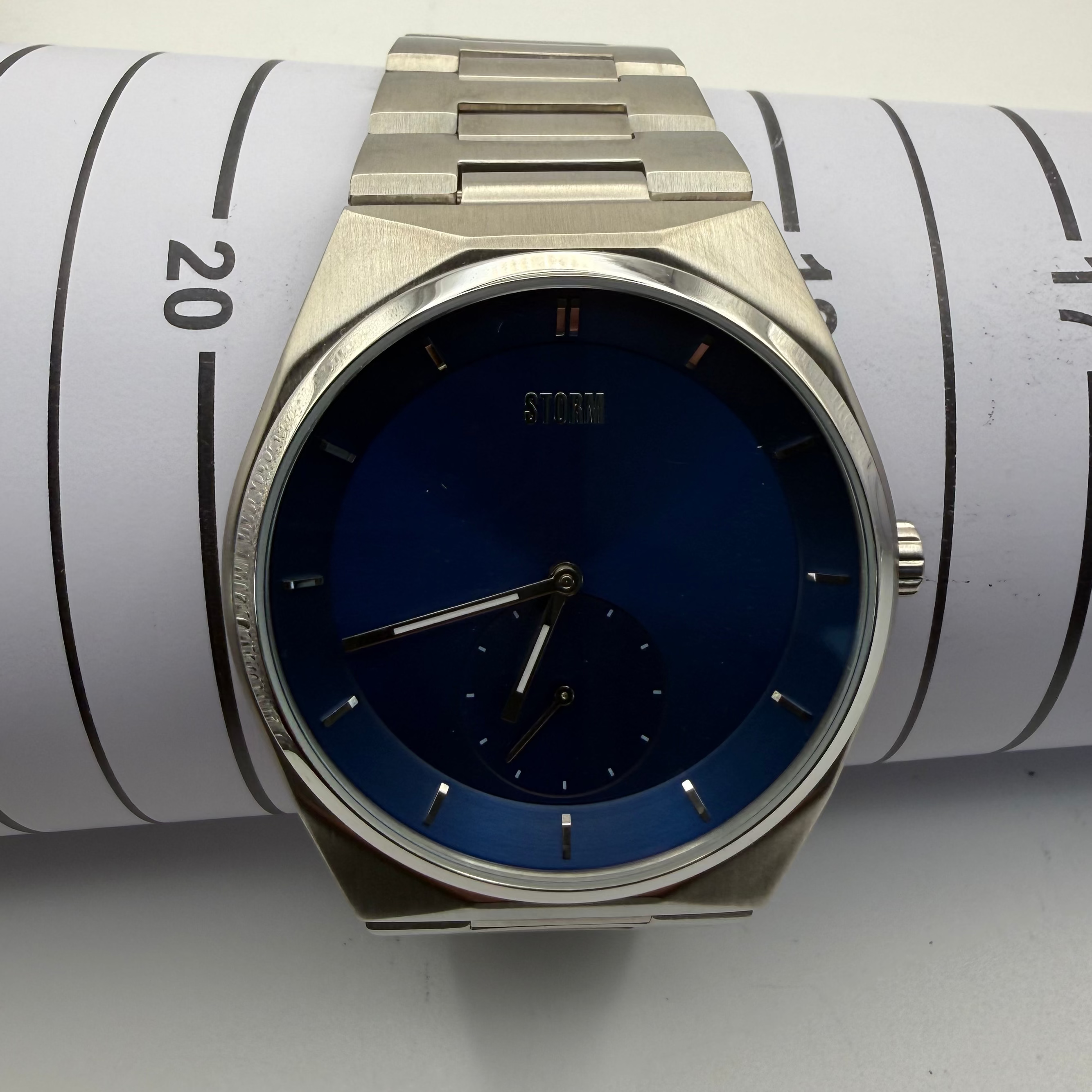 STORM London Blue Dial Stainless Steel Watch – Full Set- £64.99