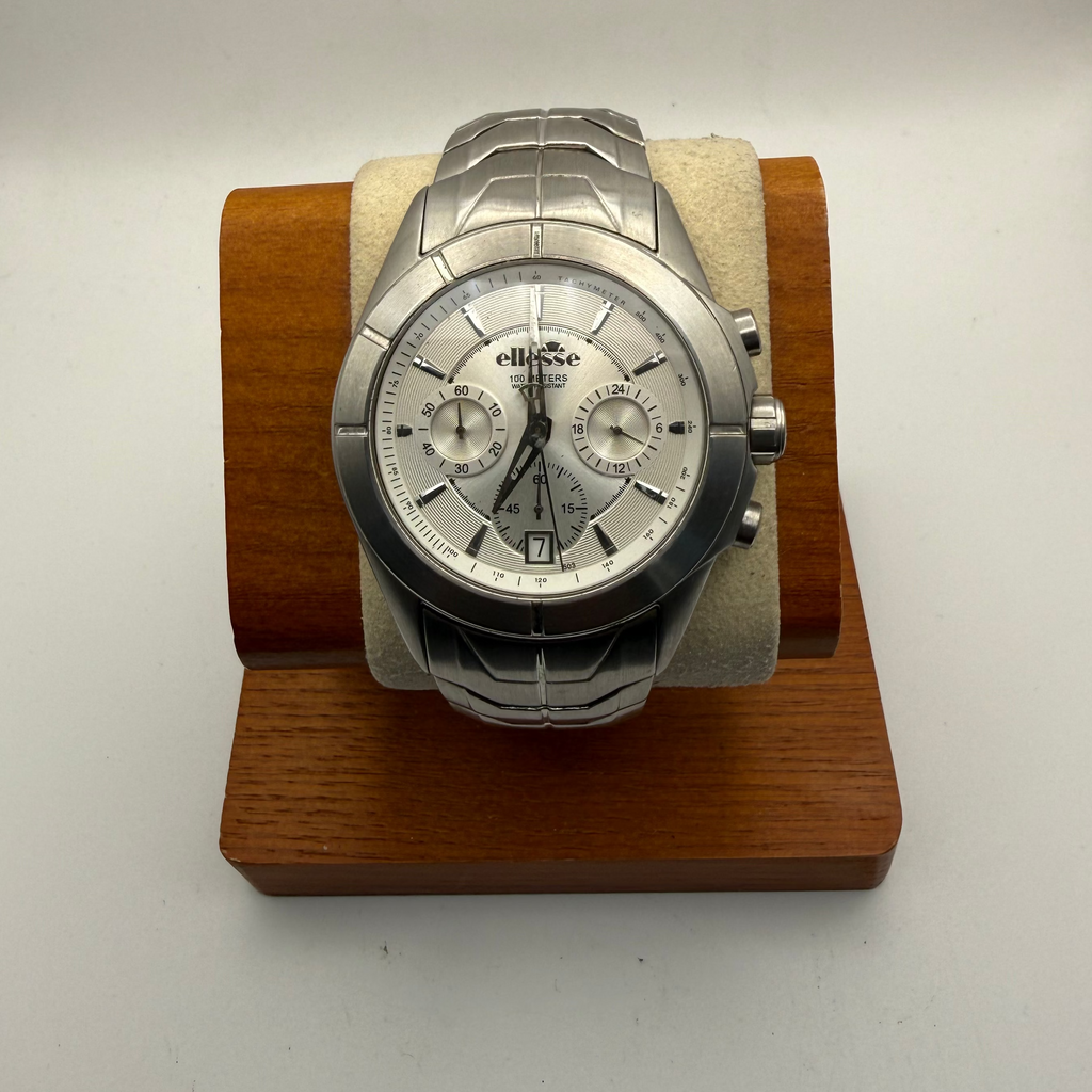 Ellesse Chronograph Stainless Steel Watch – 100M – Sport Luxury Look- £49.99
