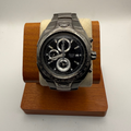 Pulsar Chronograph Alarm 100M Stainless Steel Watch – Black Dial- £49.99