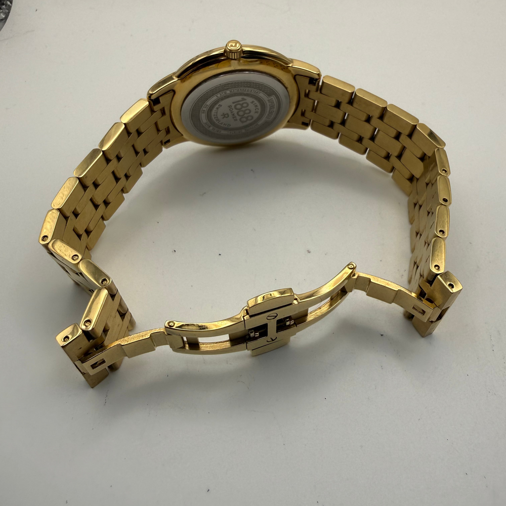 Roamer 1888 Superslender Gold Tone Swiss Dress Watch- £149.99