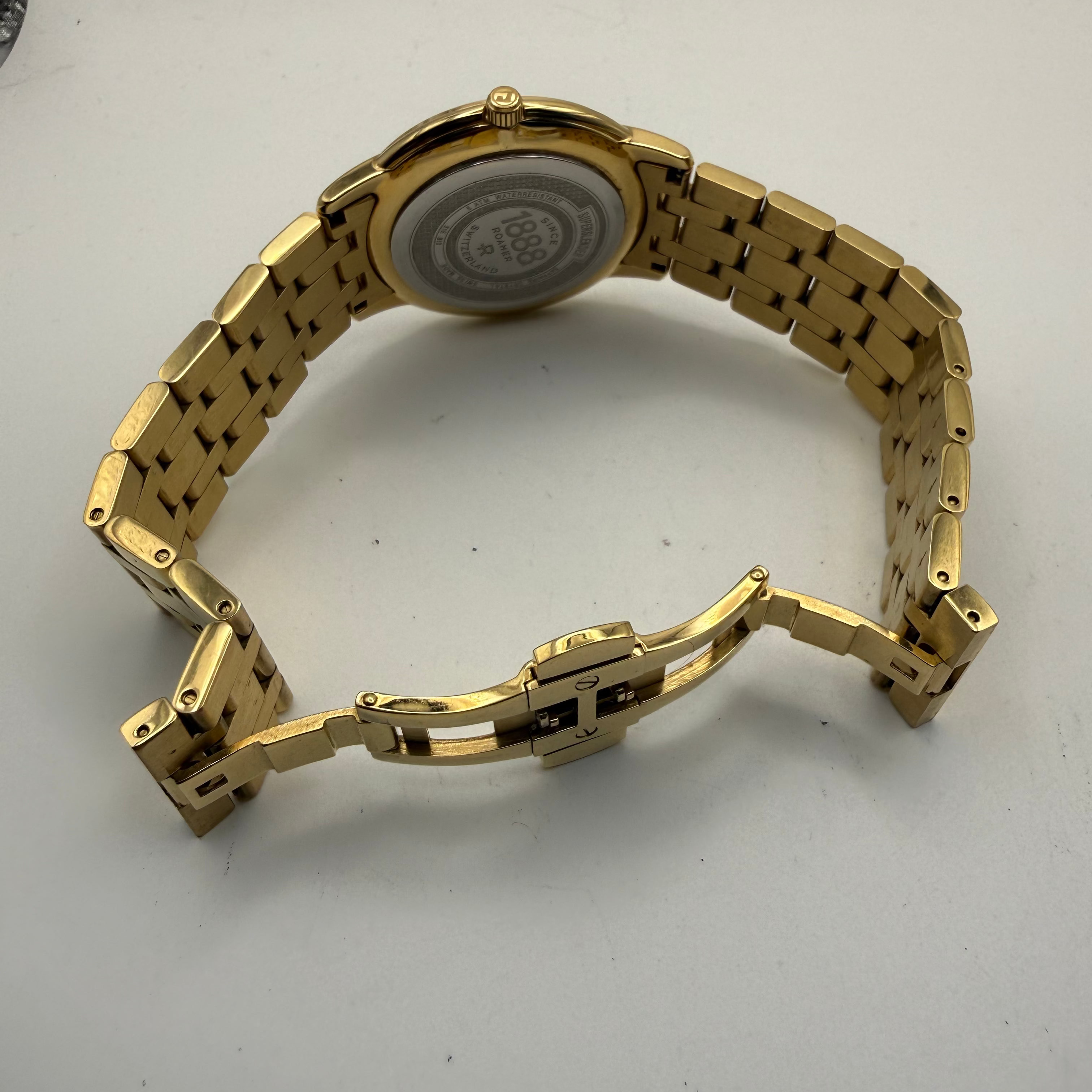 Roamer 1888 Superslender Gold Tone Swiss Dress Watch- £149.99