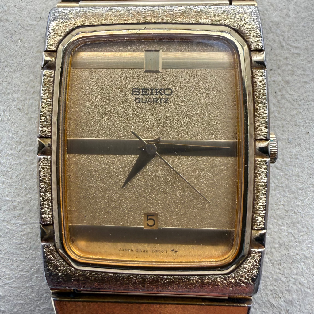 SEIKO QUARTZ TV DIAL GOLD – JULY 1982 (CAL. 2A23-0360)- £89.99