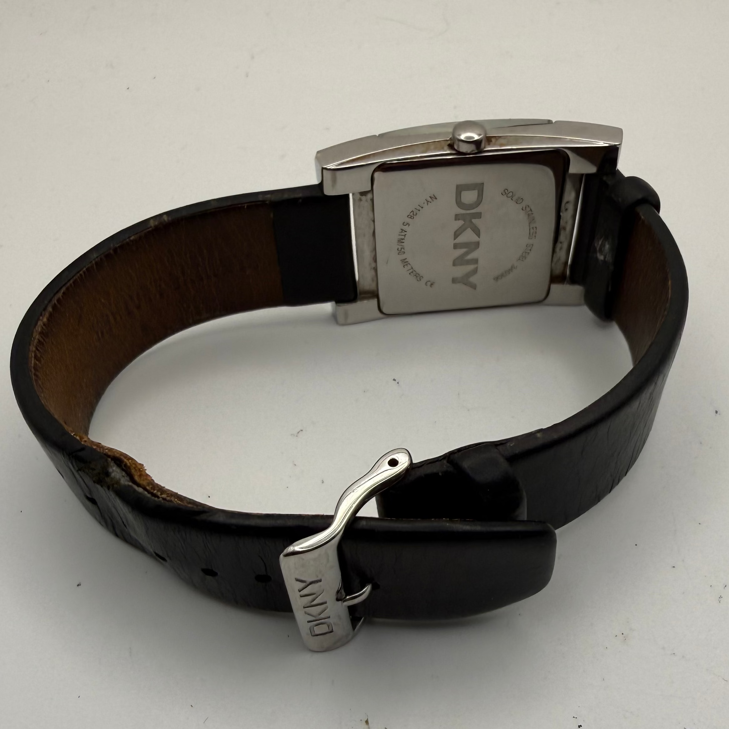 DKNY NY-1128 Square Stainless Steel Watch – Classic Minimalist Design- £49.99