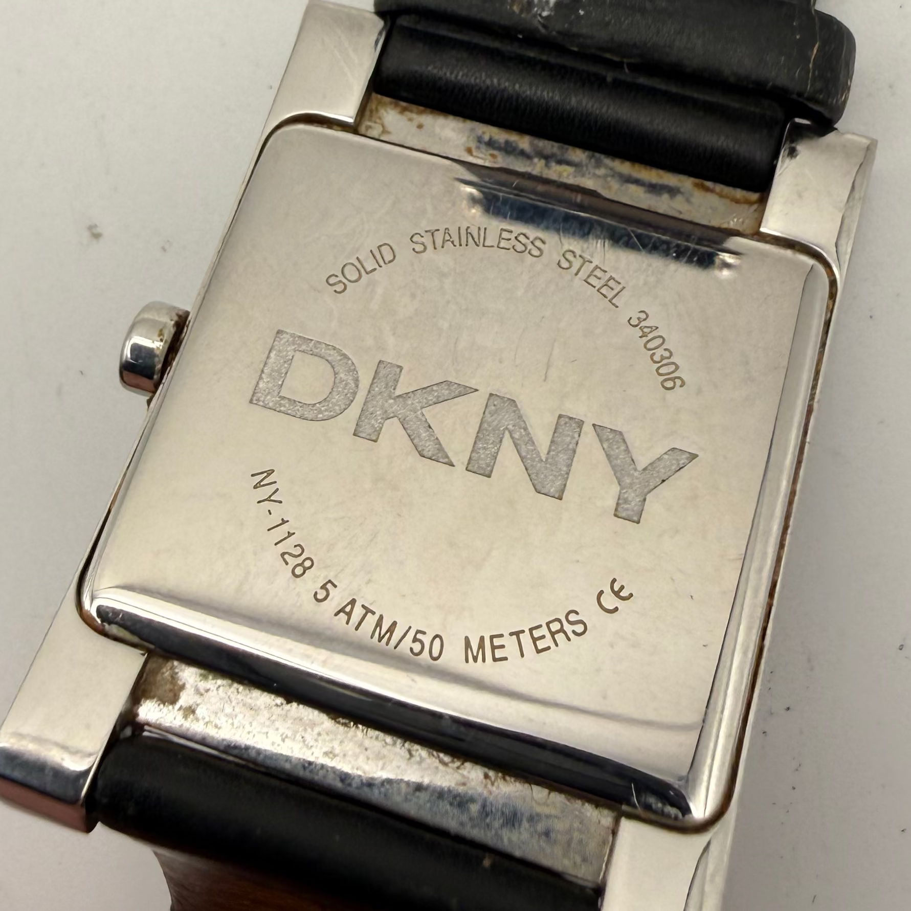 DKNY NY-1128 Square Stainless Steel Watch – Classic Minimalist Design- £49.99