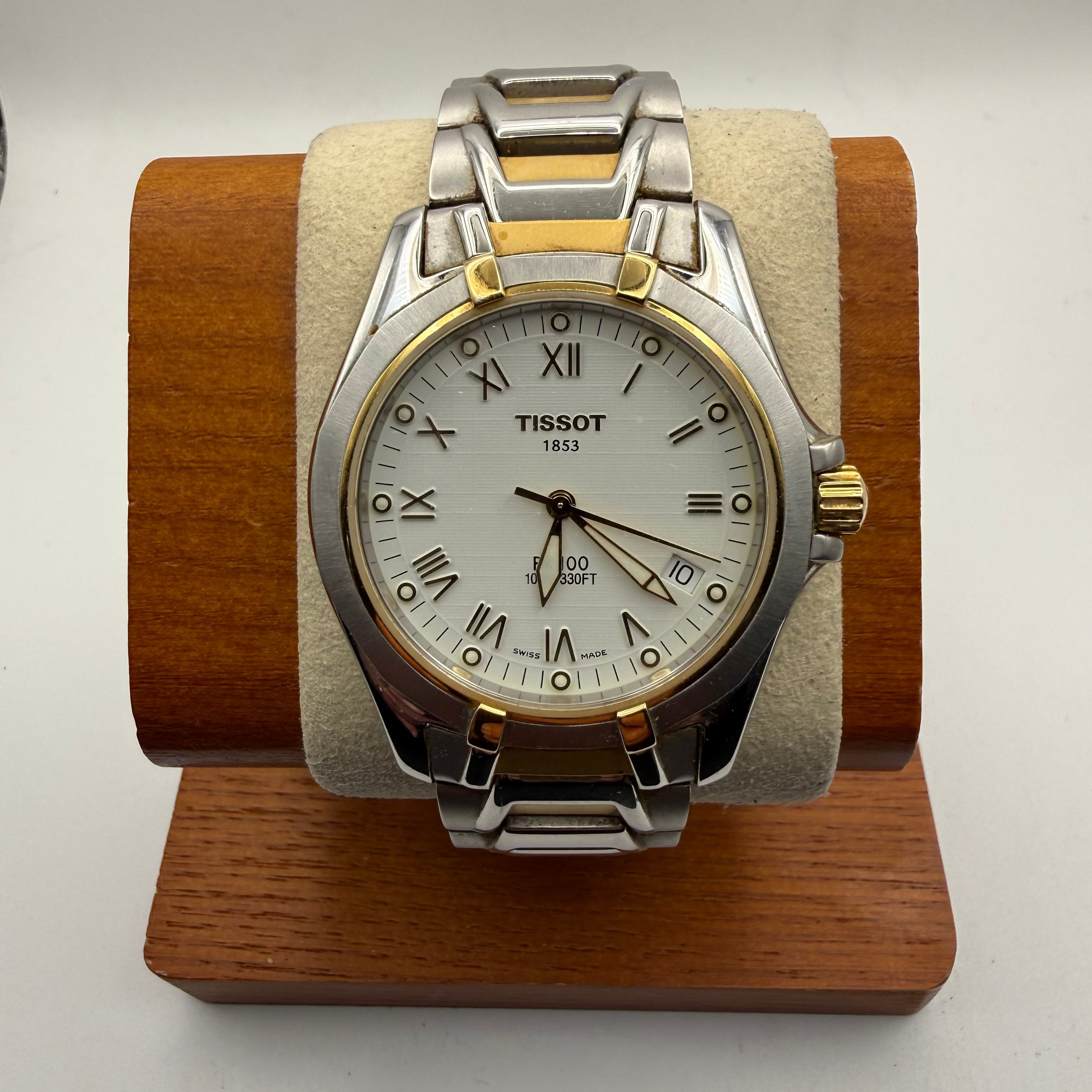 Tissot PR100 Two-Tone Quartz Watch – Full Set | Swiss Made | 100M Water Resistant- £169.99