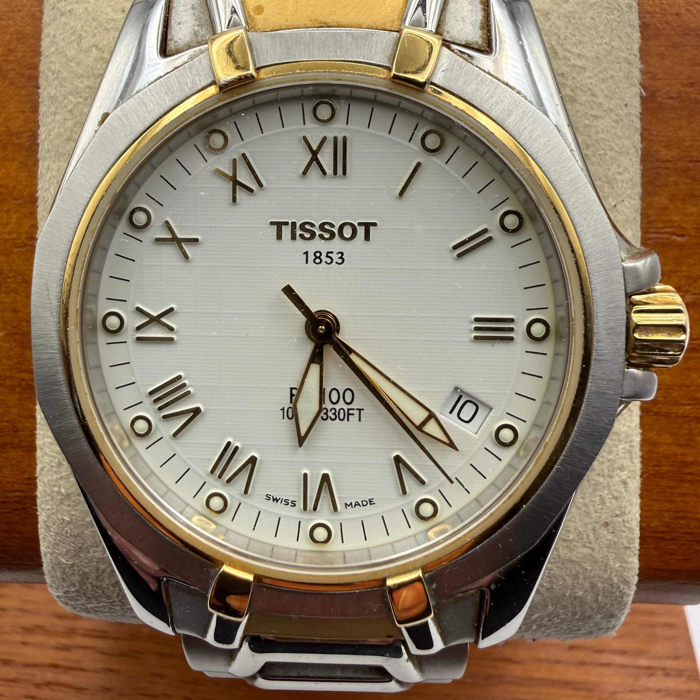 Tissot PR100 Two-Tone Quartz Watch – Full Set | Swiss Made | 100M Water Resistant- £169.99
