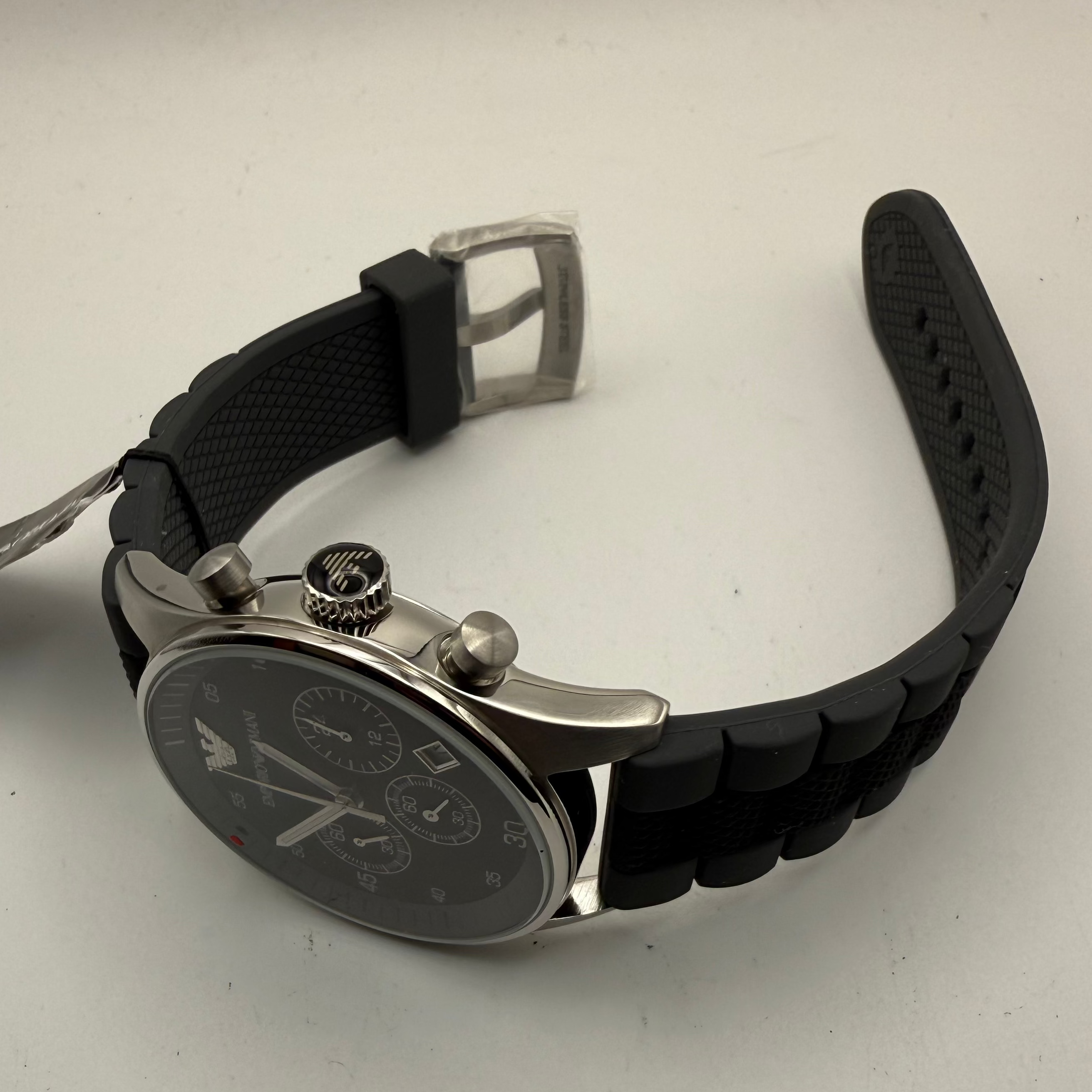 Emporio Armani Chronograph Black Dial – Full Set – As New Condition- £119.99