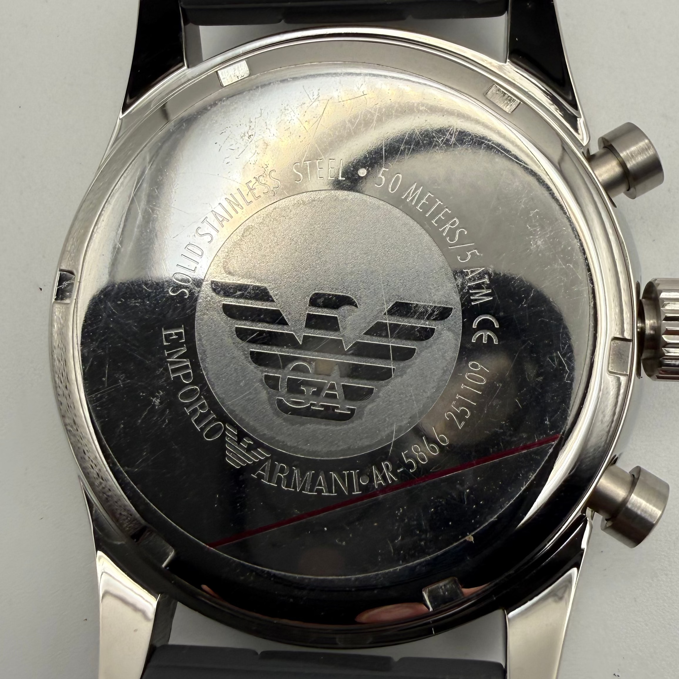 Emporio Armani Chronograph Black Dial – Full Set – As New Condition- £119.99